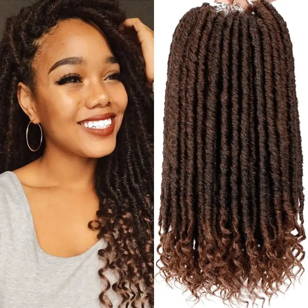 Elevate Your Style with Ombre Faux Locs and Premium Accessories - T1B30 / 18inches / 8Pcs/Lot