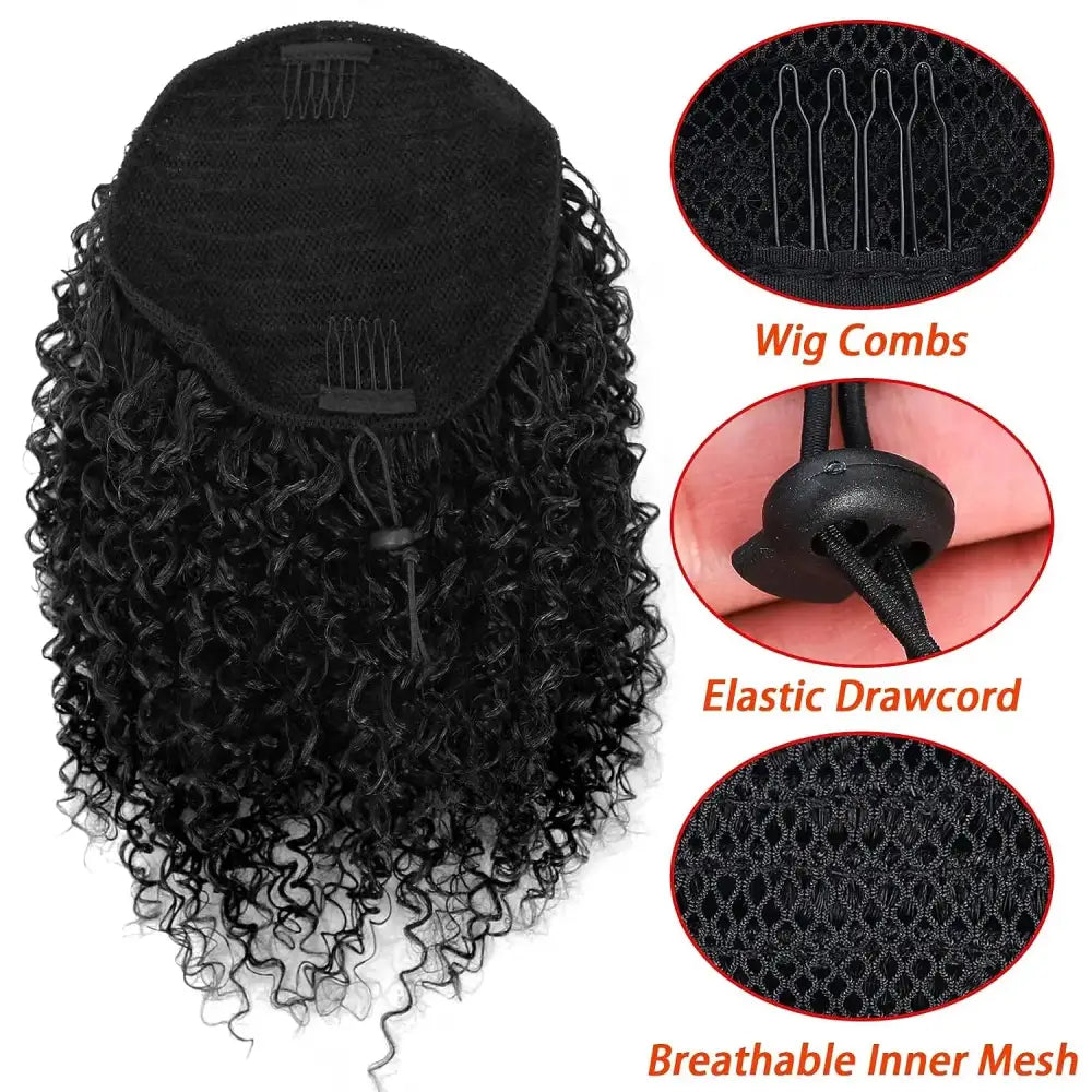 Elevate Your Style with Our Afro Drawstring Ponytail Collection