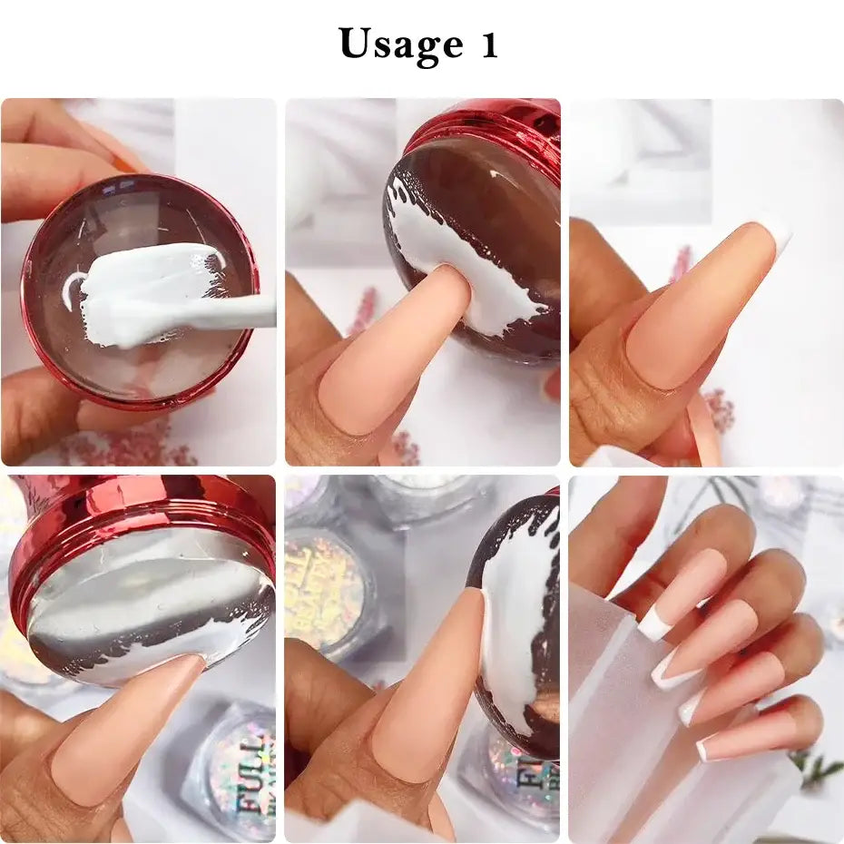 Elevate Your Style with Our Jelly Silicone Nail Stamper Set