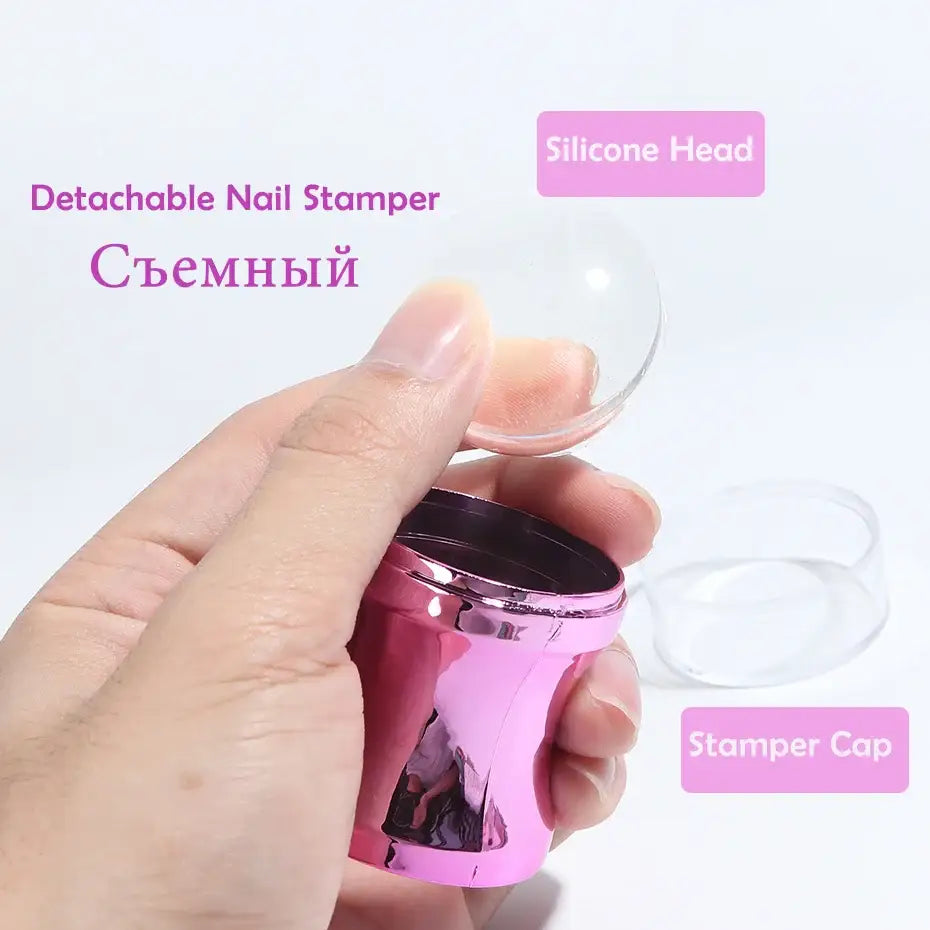 Elevate Your Style with Our Jelly Silicone Nail Stamper Set