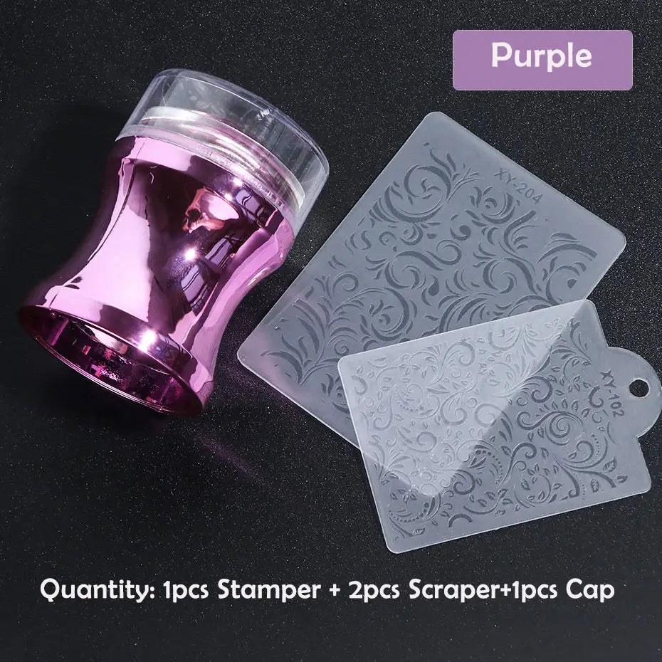 Elevate Your Style with Our Jelly Silicone Nail Stamper Set