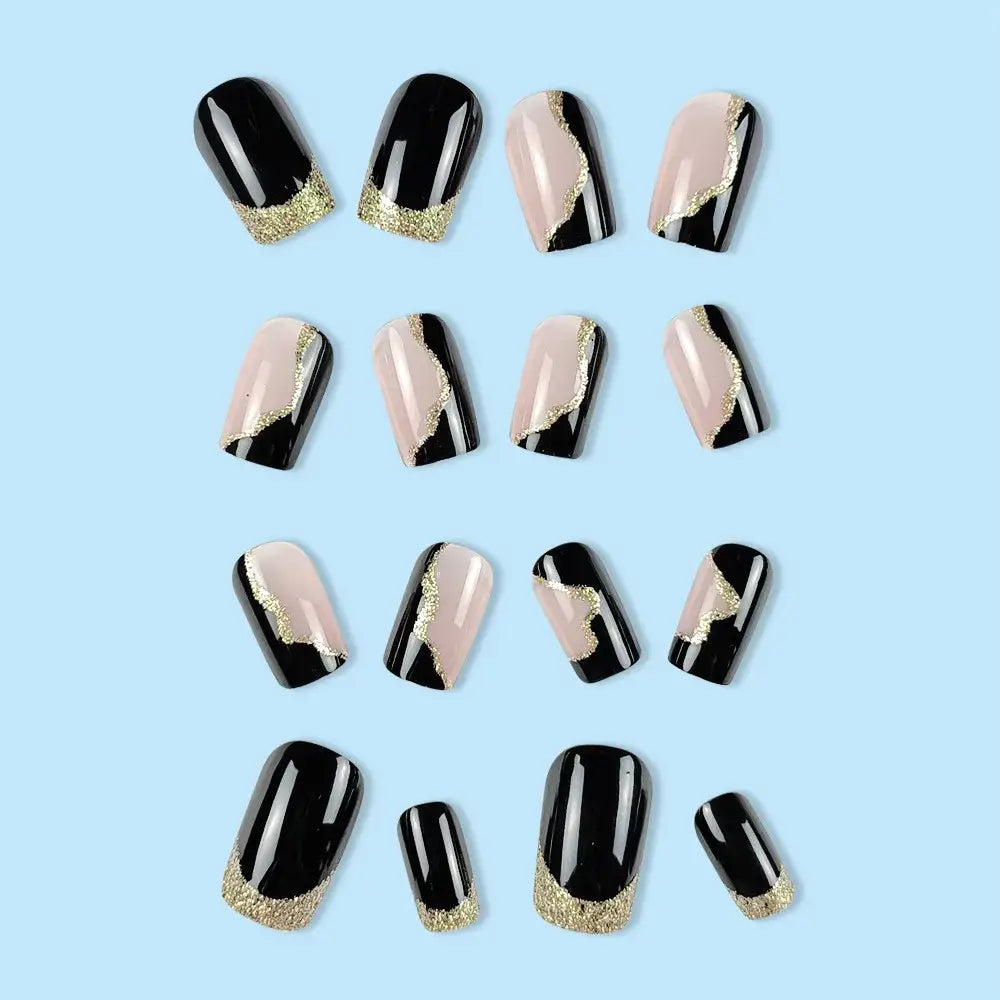 Elevate Your Style with Our Minimalist Glitter Nail Collection - QXDY699