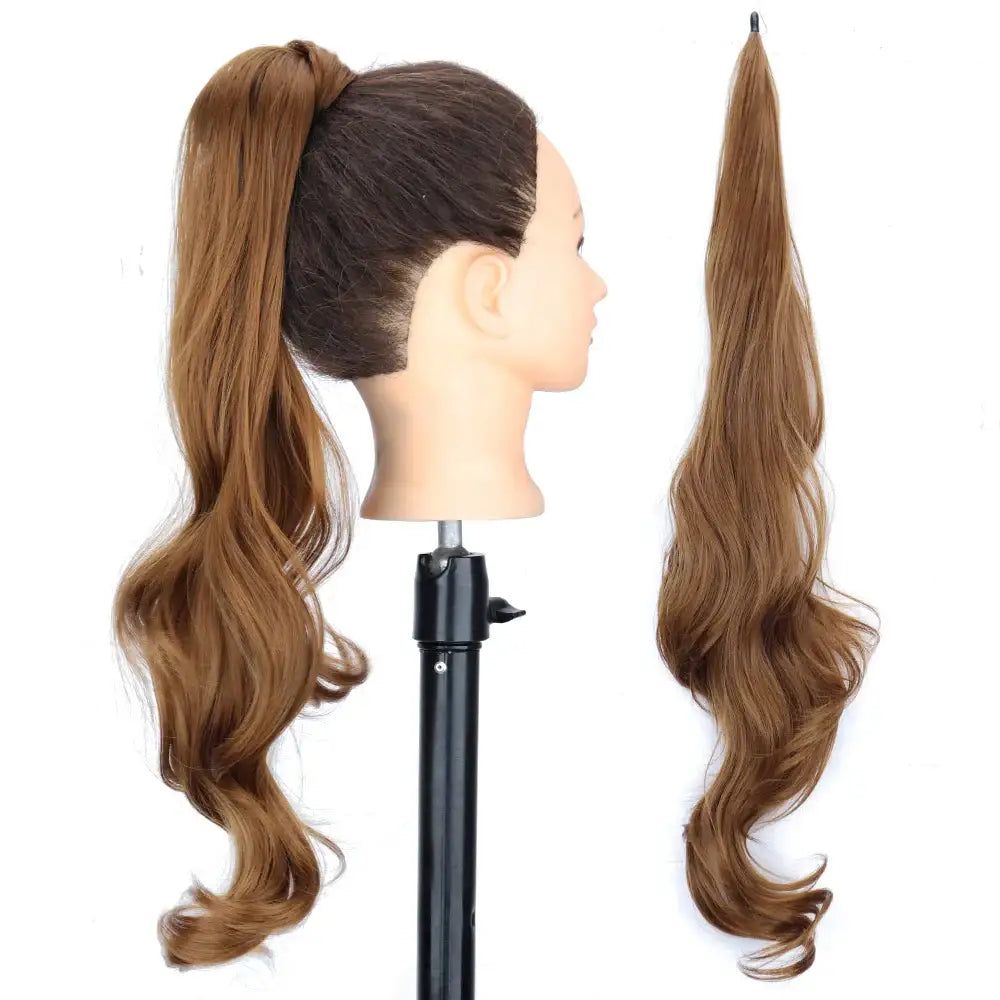 Elevate Your Style with Our Synthetic Wrap-Around Ponytail Collection - 6 / 30inches