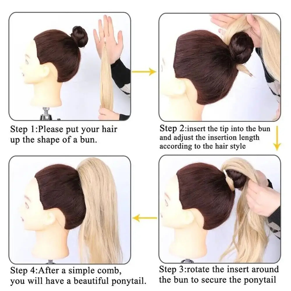 Elevate Your Style with Our Synthetic Wrap-Around Ponytail Collection