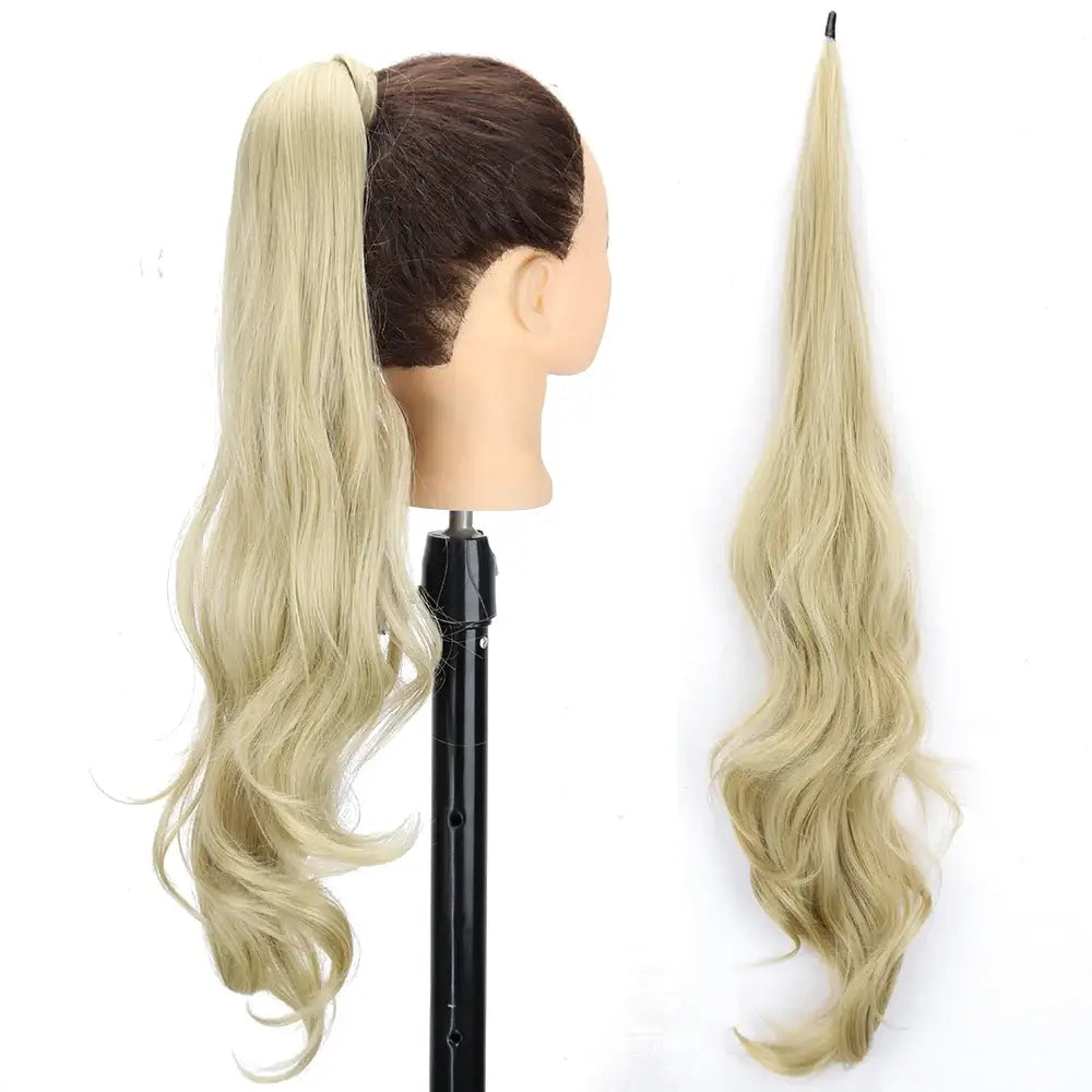 Elevate Your Style with Our Synthetic Wrap-Around Ponytail Collection - 13 / 30inches