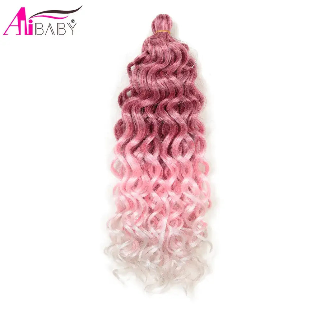 Elevate Your Style with Premium Synthetic Crochet Braiding Hair - 3T530-PINK-Grey / CHINA / 18inches | 1Pcs/Lot