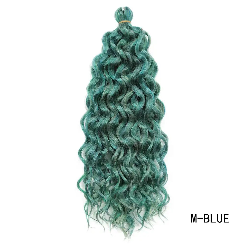 Elevate Your Style with Premium Synthetic Crochet Braiding Hair - M-BLUE / CHINA / 18inches | 1Pcs/Lot