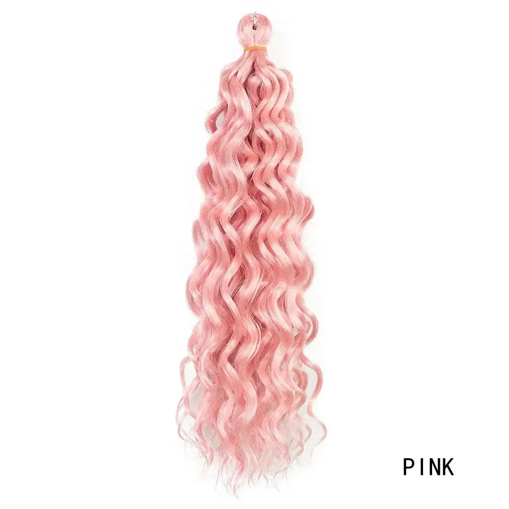 Elevate Your Style with Premium Synthetic Crochet Braiding Hair - Pink / CHINA / 18inches | 1Pcs/Lot