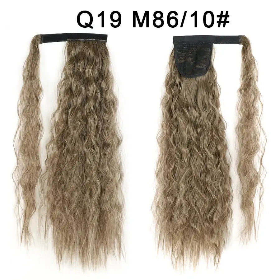 Elevate Your Style with Queen Afro Clip-In Ponytail Extensions - Q19-M86-10 / 22INCHES