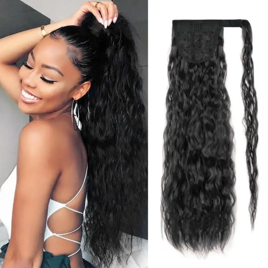 Elevate Your Style with Queen Afro Clip-In Ponytail Extensions