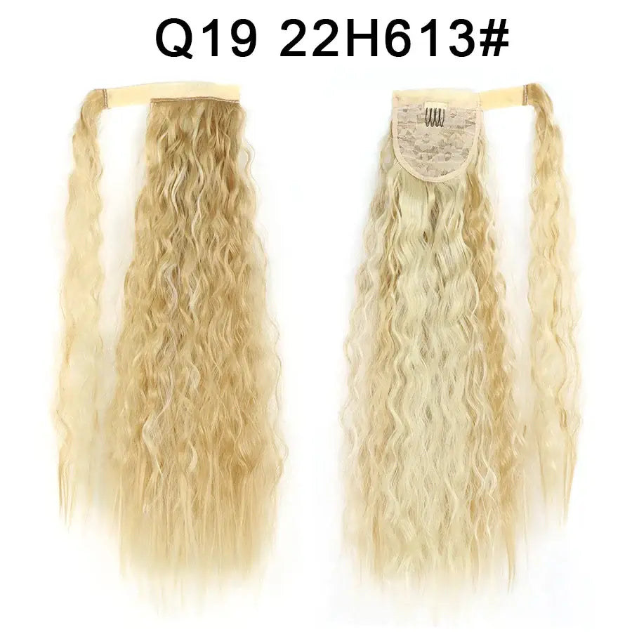 Elevate Your Style with Queen Afro Clip-In Ponytail Extensions - Q19-22H613 / 22INCHES