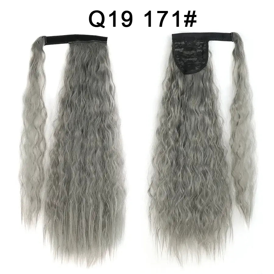 Elevate Your Style with Queen Afro Clip-In Ponytail Extensions - Q19-171 / 22INCHES