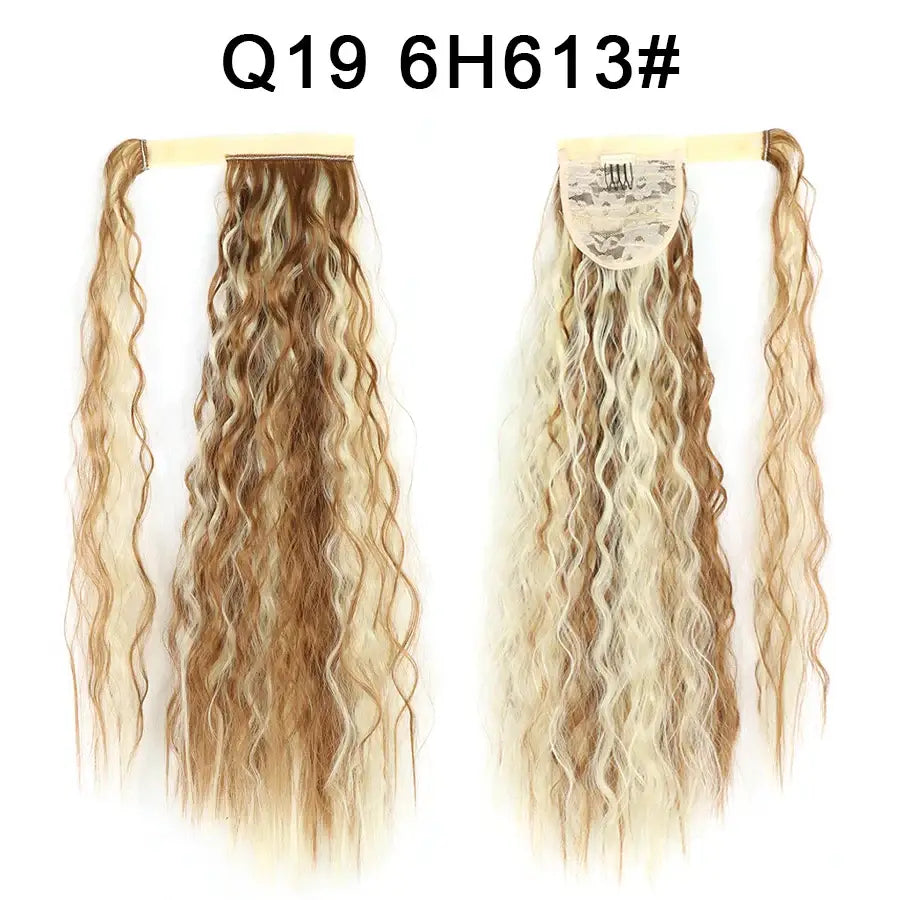 Elevate Your Style with Queen Afro Clip-In Ponytail Extensions - Q19-6H613 / 22INCHES