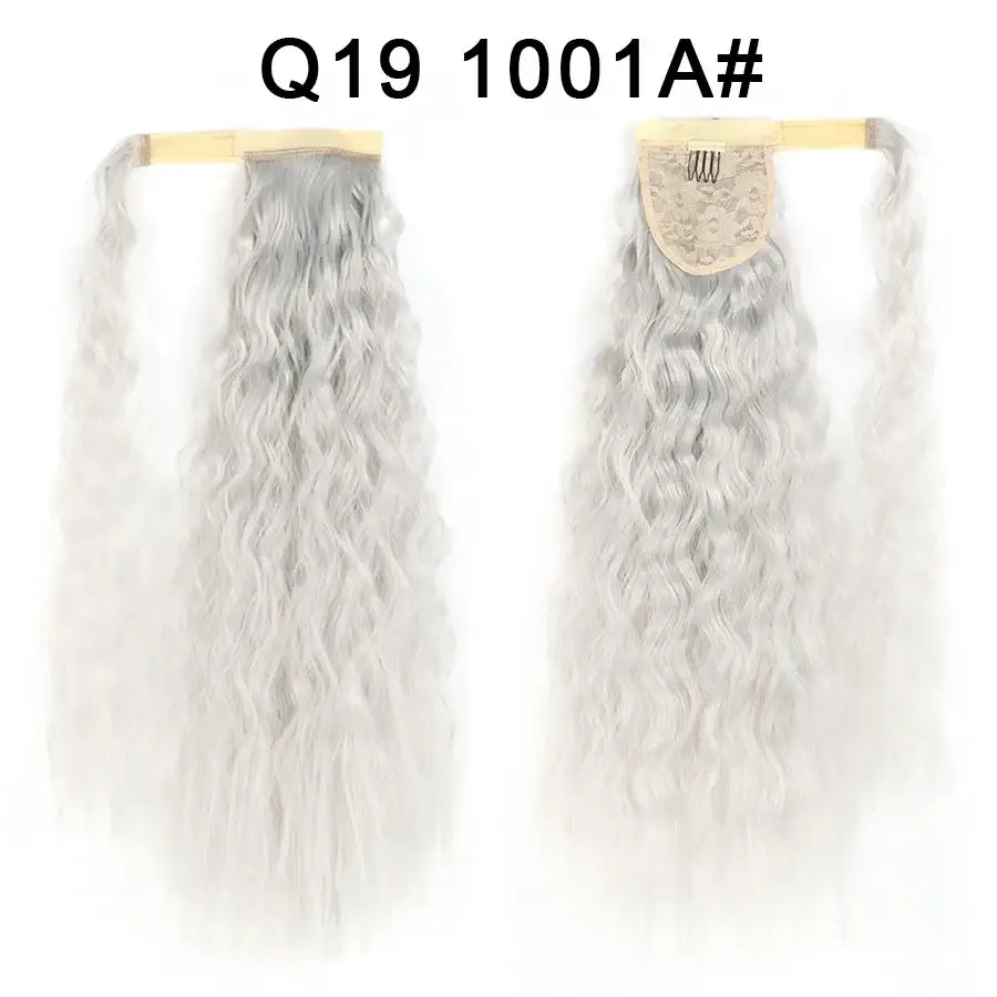 Elevate Your Style with Queen Afro Clip-In Ponytail Extensions - Q19-1001A / 22INCHES