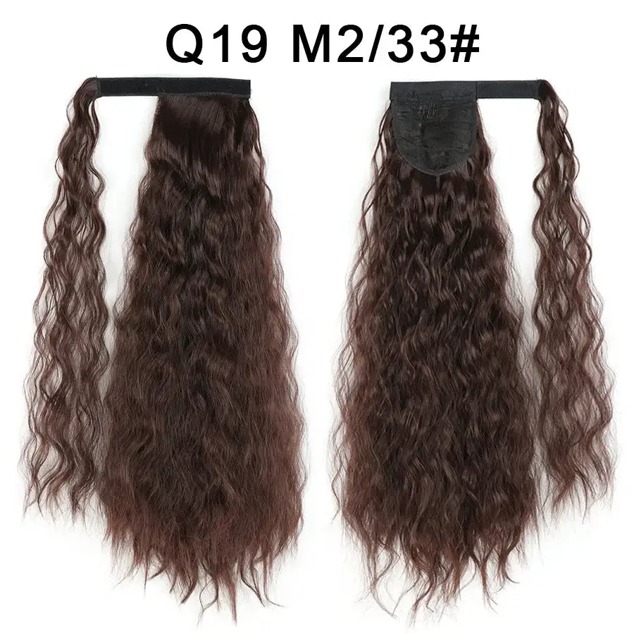 Elevate Your Style with Queen Afro Clip-In Ponytail Extensions - Q19-M2-33 / 22INCHES