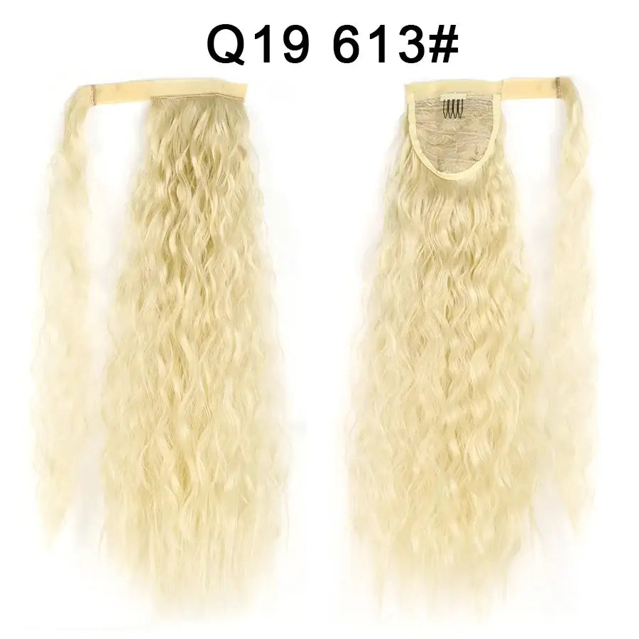 Elevate Your Style with Queen Afro Clip-In Ponytail Extensions - Q19-613 / 22INCHES