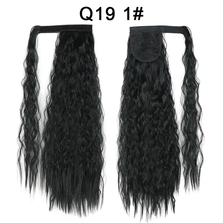 Elevate Your Style with Queen Afro Clip-In Ponytail Extensions - Q19-1 / 22INCHES