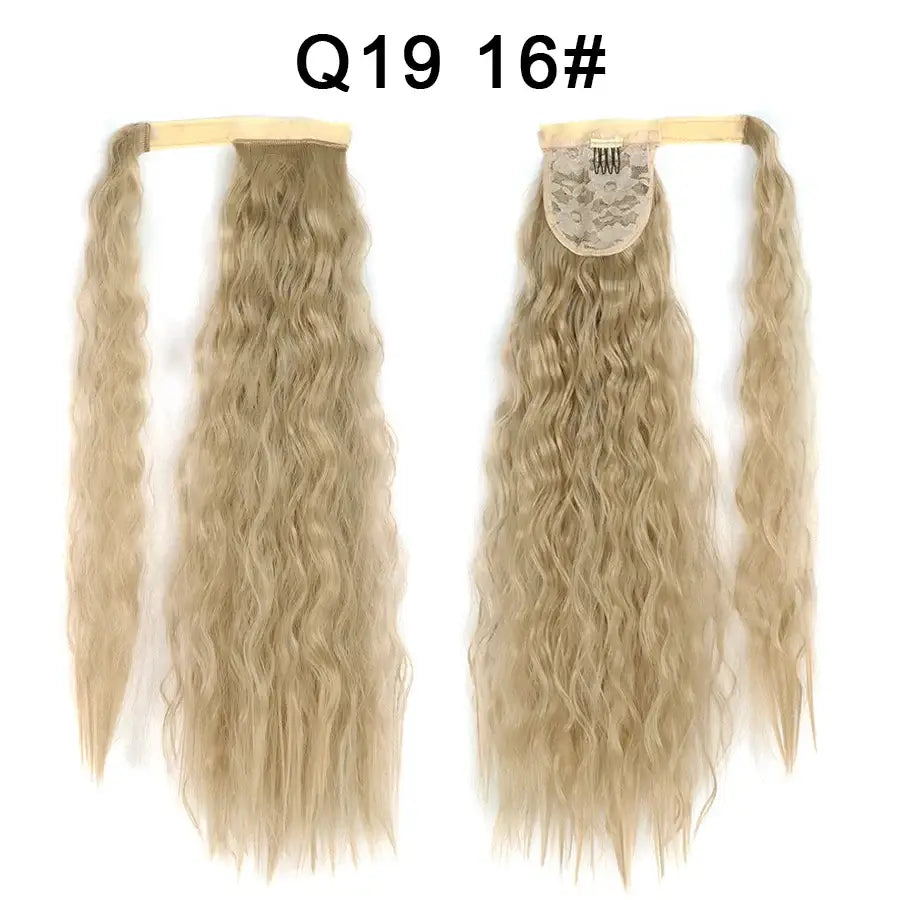 Elevate Your Style with Queen Afro Clip-In Ponytail Extensions - Q19-16 / 22INCHES