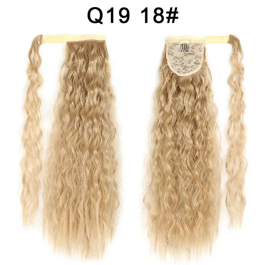 Elevate Your Style with Queen Afro Clip-In Ponytail Extensions - Q19-18 / 22INCHES