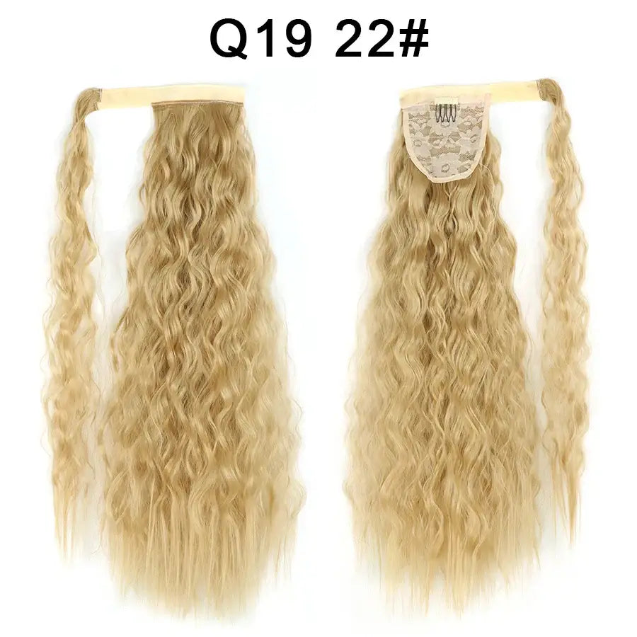 Elevate Your Style with Queen Afro Clip-In Ponytail Extensions - Q19-22 / 22INCHES