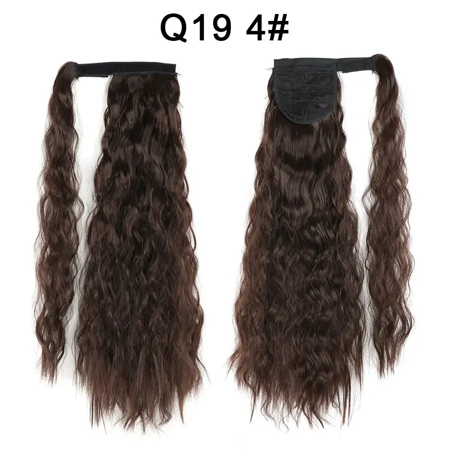 Elevate Your Style with Queen Afro Clip-In Ponytail Extensions - Q19-4 / 22INCHES