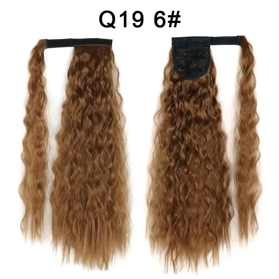 Elevate Your Style with Queen Afro Clip-In Ponytail Extensions - Q19-6 / 22INCHES