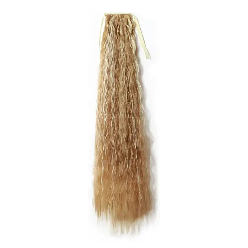 Elevate Your Style with Queen Afro’s Long Curly Drawstring Ponytails - 27H613