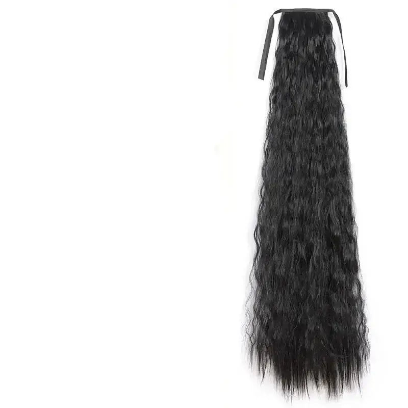 Elevate Your Style with Queen Afro’s Long Curly Drawstring Ponytails