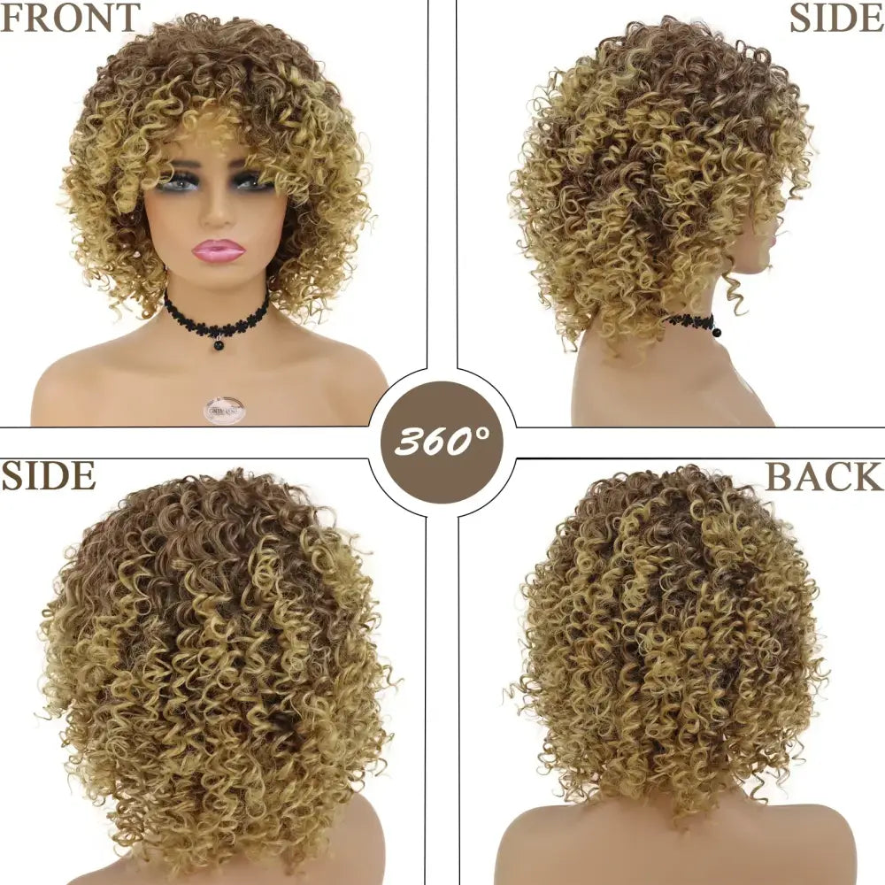 Elevate Your Style with Queen Afro’s Short Curly Ombre New Arrivals