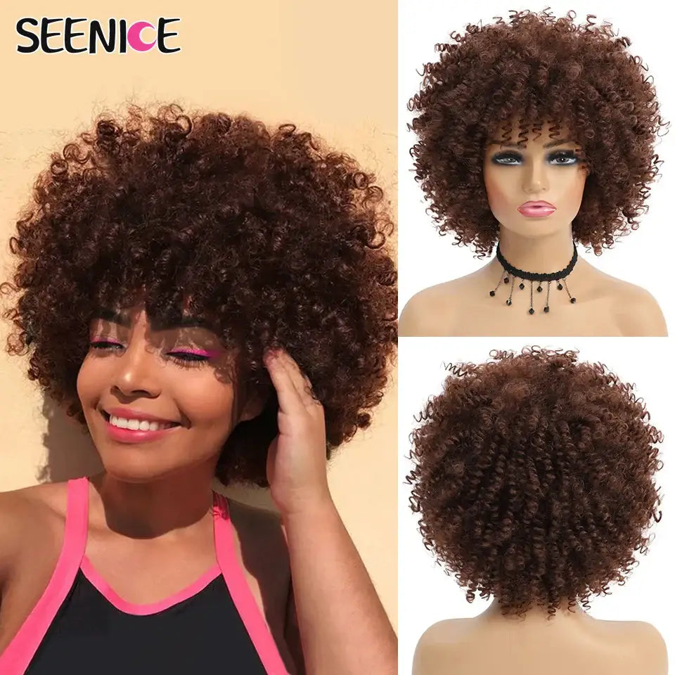 Elevate Your Style with Short Afro Kinky and Curly Wigs