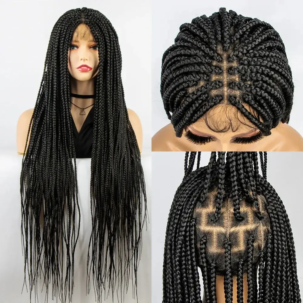 Elevate Your Style with Stunning Knotless Box Braids at Queenafro.com - 1B / 36inches