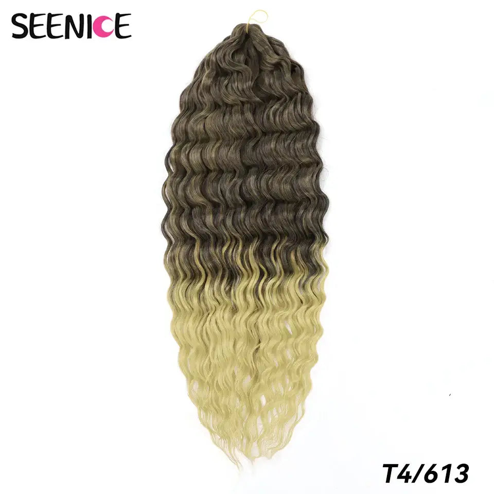 Elevate Your Style with Synthetic Deep Wave Crochet Hair Products - 4/613 / CHINA / 22inches-55cm | 5Pack