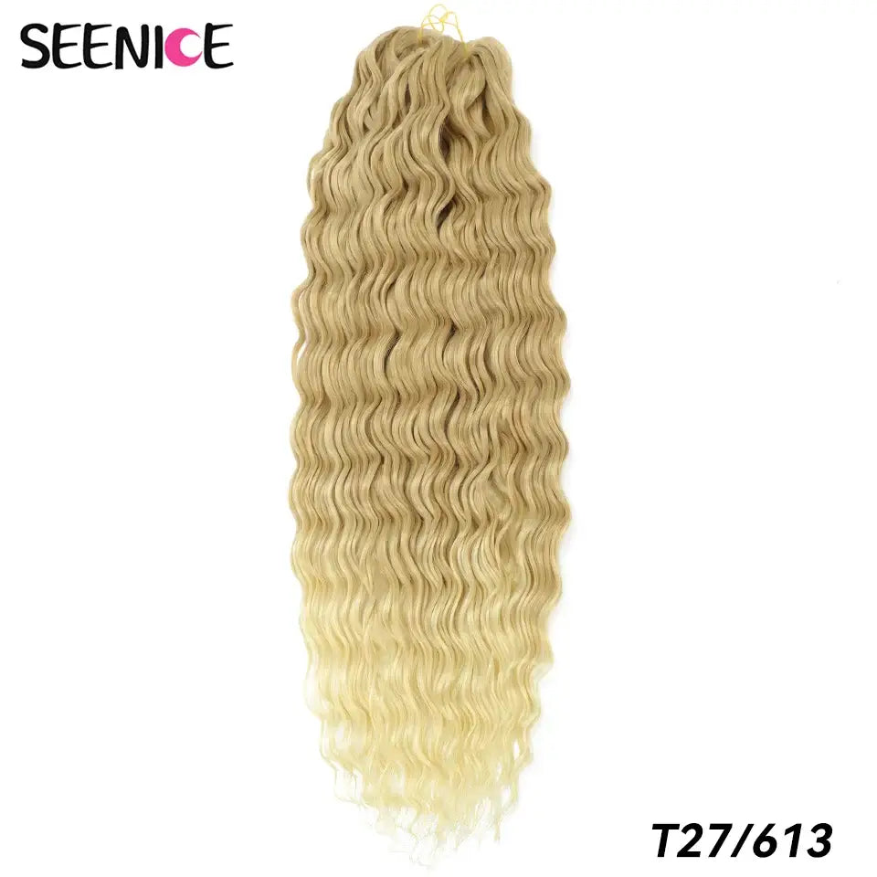 Elevate Your Style with Synthetic Deep Wave Crochet Hair Products - 27/613 / CHINA / 22inches-55cm | 5Pack