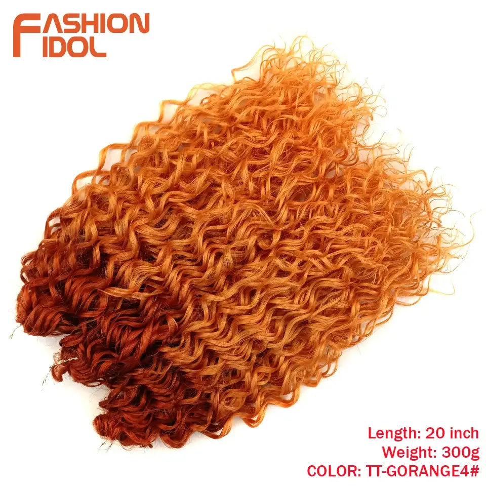 Elevate Your Style with Wavy Twist Crochet Hair Extensions and Wigs - TT-GORANGE4 / 20inches-24inches