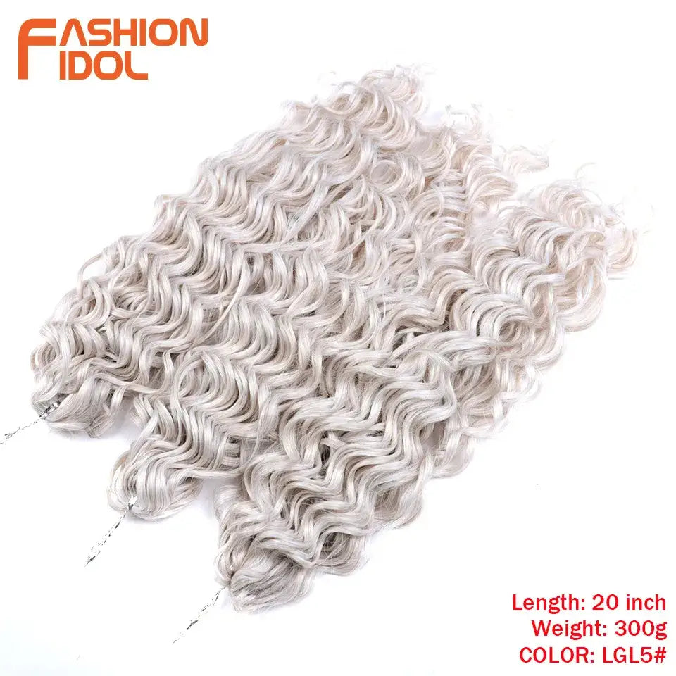 Elevate Your Style with Wavy Twist Crochet Hair Extensions and Wigs - LGL5 / 20inches-24inches