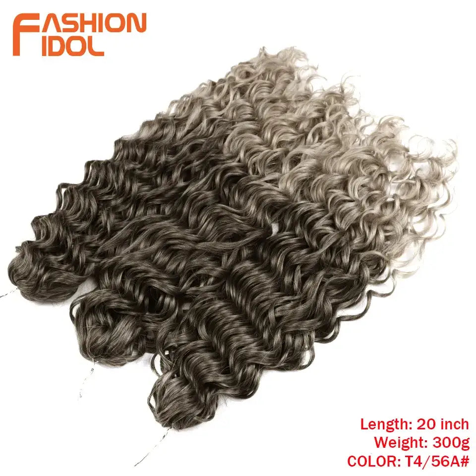 Elevate Your Style with Wavy Twist Crochet Hair Extensions and Wigs - T4-56A / 20inches-24inches