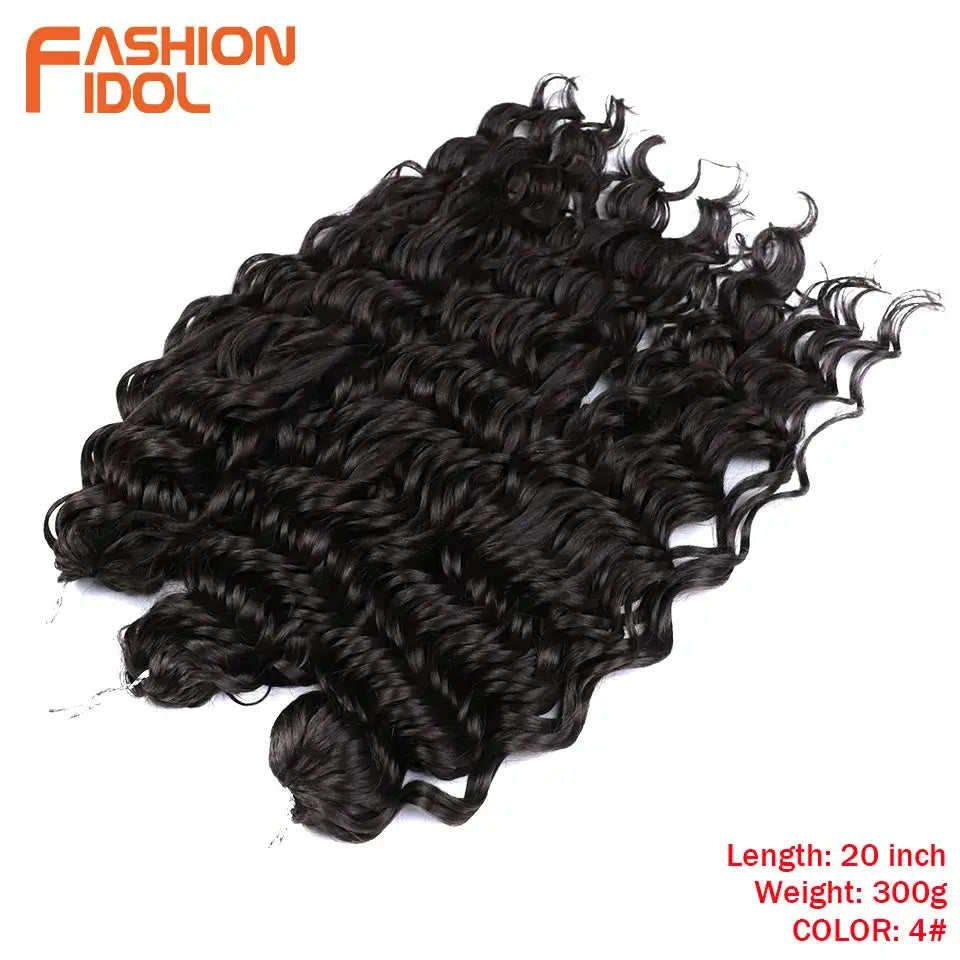 Elevate Your Style with Wavy Twist Crochet Hair Extensions and Wigs - #4 / 20inches-24inches