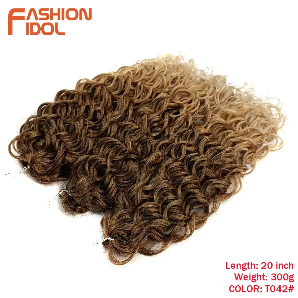 Elevate Your Style with Wavy Twist Crochet Hair Extensions and Wigs - T042 / 20inches-24inches