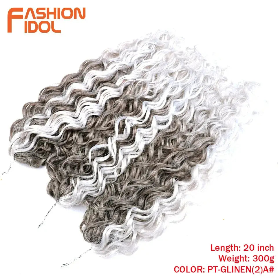 Elevate Your Style with Wavy Twist Crochet Hair Extensions and Wigs - PT-GLINEN(2)A / 20inches-24inches