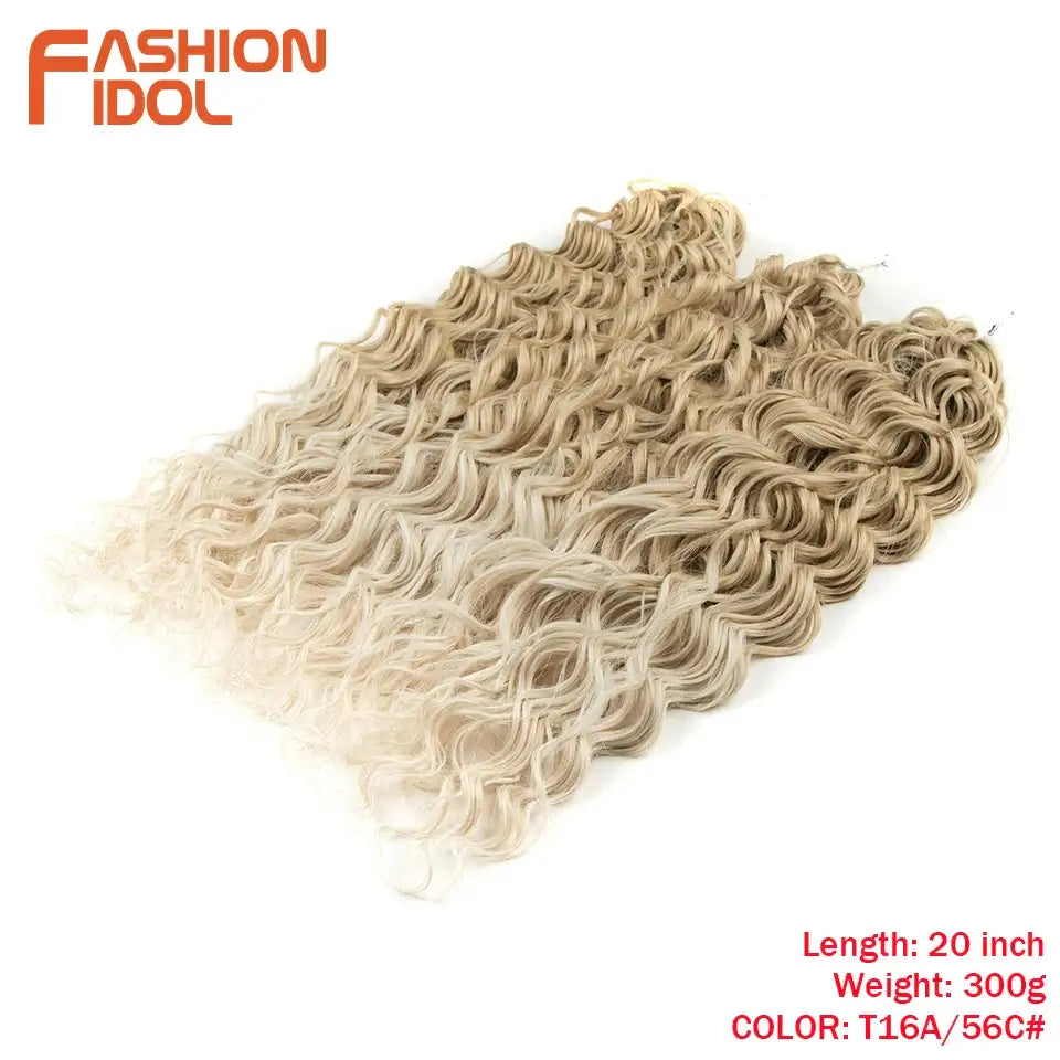 Elevate Your Style with Wavy Twist Crochet Hair Extensions and Wigs - T16A-56C 1 / 20inches-24inches