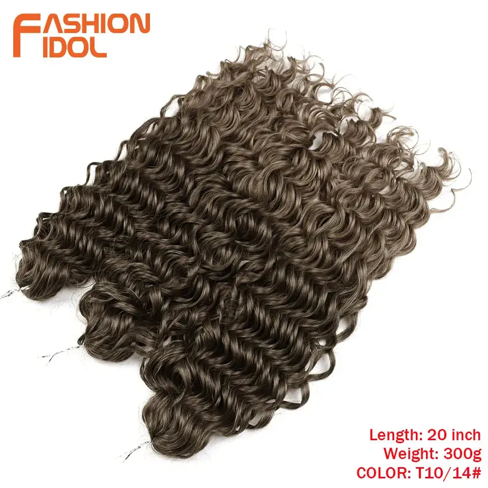 Elevate Your Style with Wavy Twist Crochet Hair Extensions and Wigs - T10-14 / 20inches-24inches