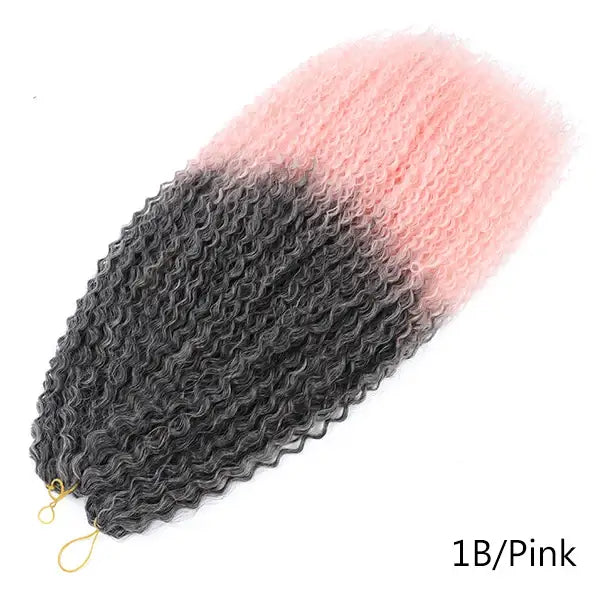 Embrace Individuality with Tomo Crochet Hair Extensions and Styles - 1B Pink / 30inches-76cm / CHINA | 1Pack