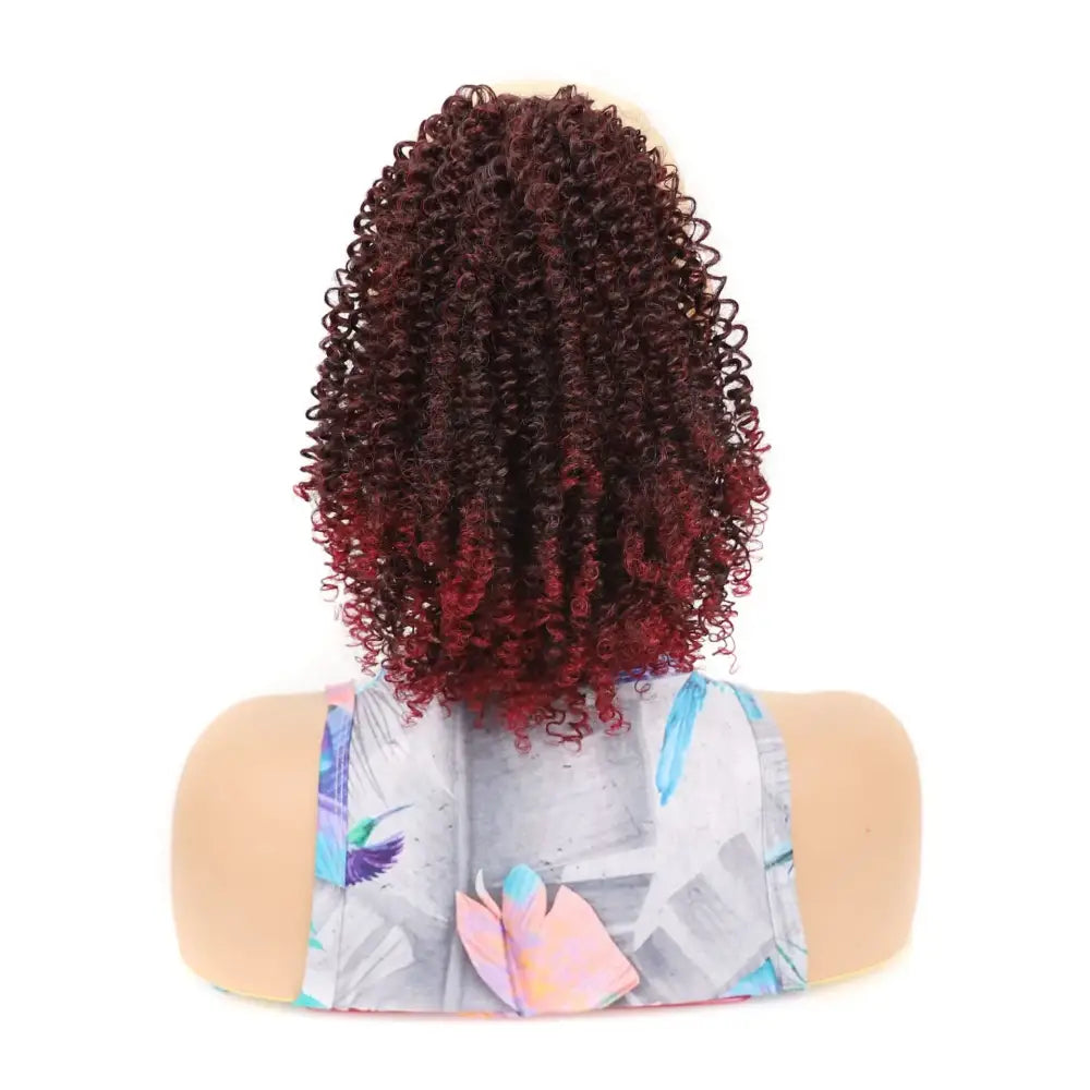 Embrace Your Beauty with Kinky Curly Wigs and Ponytail Extensions - 1BTBUG / 20inches