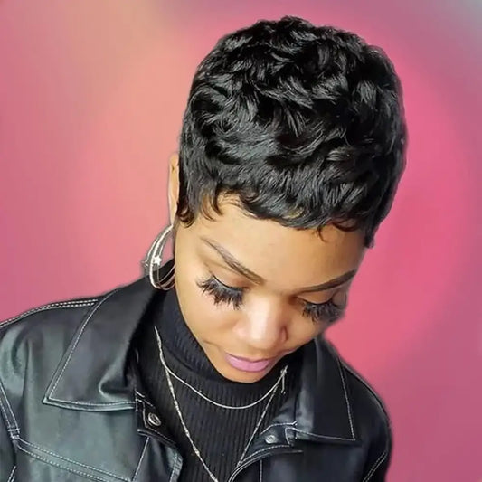 Embrace Your Style with Queen Afro’s Trendy Short Pixie Cuts - HY-220-1B / 1pc / 2INCHES