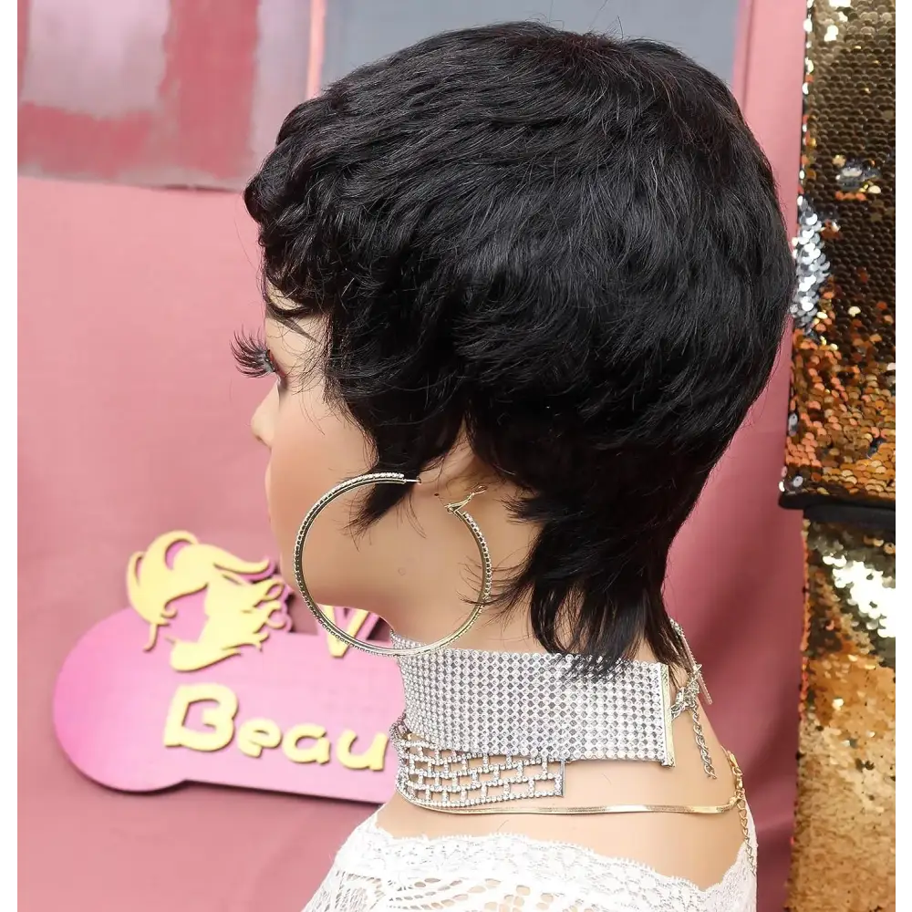 Embrace Your Style with Queen Afro’s Trendy Short Pixie Cuts - HY-220-1B / 1pc / 2INCHES