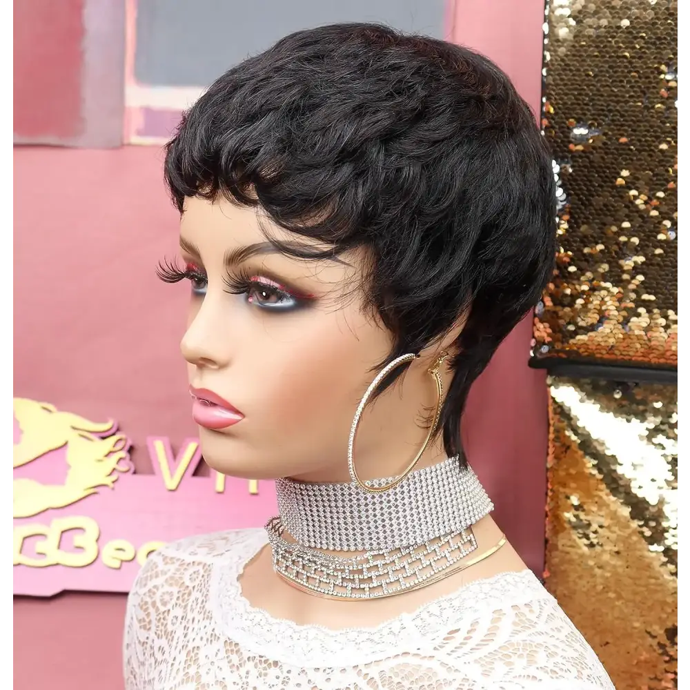 Embrace Your Style with Queen Afro’s Trendy Short Pixie Cuts - HY-220-1B / 1pc / 2INCHES