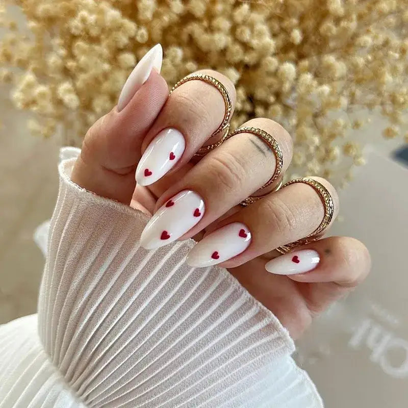 Empower Your Style with Long Almond Shaped Fake Nails Collection - QH-W1051