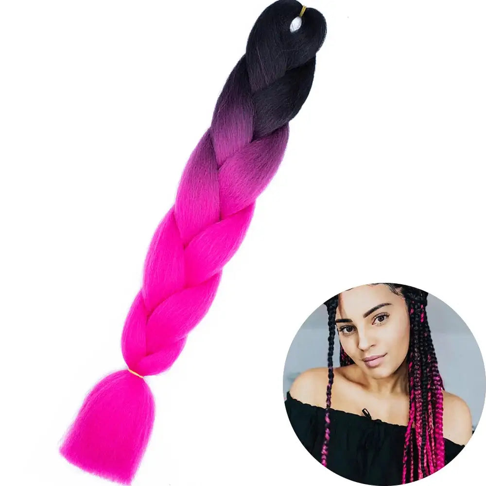 Enhance Your Beauty with Hair Extensions and Kanekalon Braids - ZITONG-B7 / 24inches