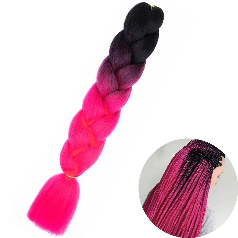 Enhance Your Beauty with Hair Extensions and Kanekalon Braids - ZITONG-B3 / 24inches