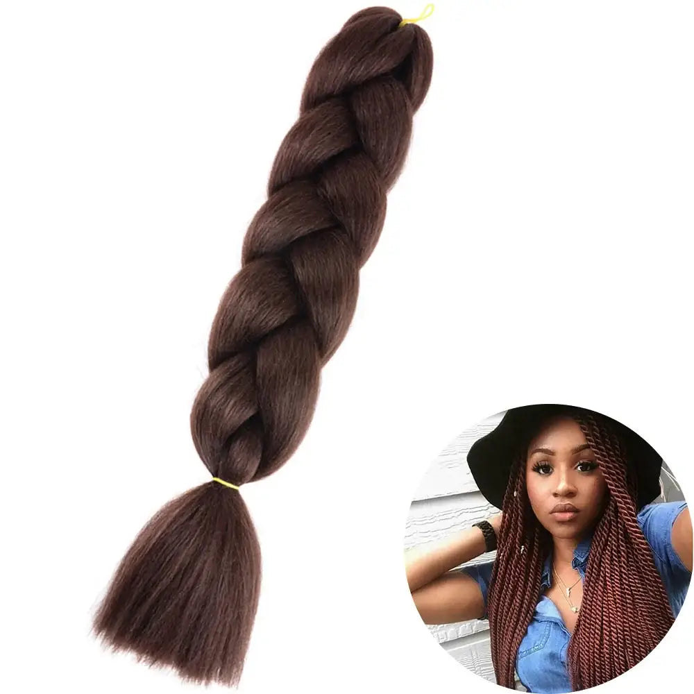 Enhance Your Beauty with Hair Extensions and Kanekalon Braids - ZITONG-4 / 24inches